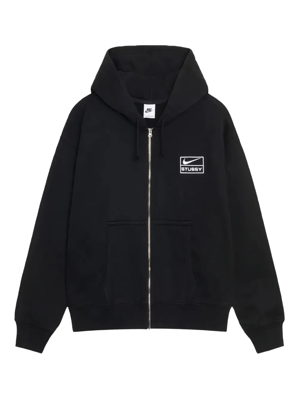 hoodie con cierre en colaboración con Stussy