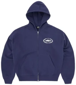Corteiz Superior Royale Zip Hoodie Navy